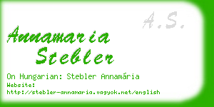 annamaria stebler business card